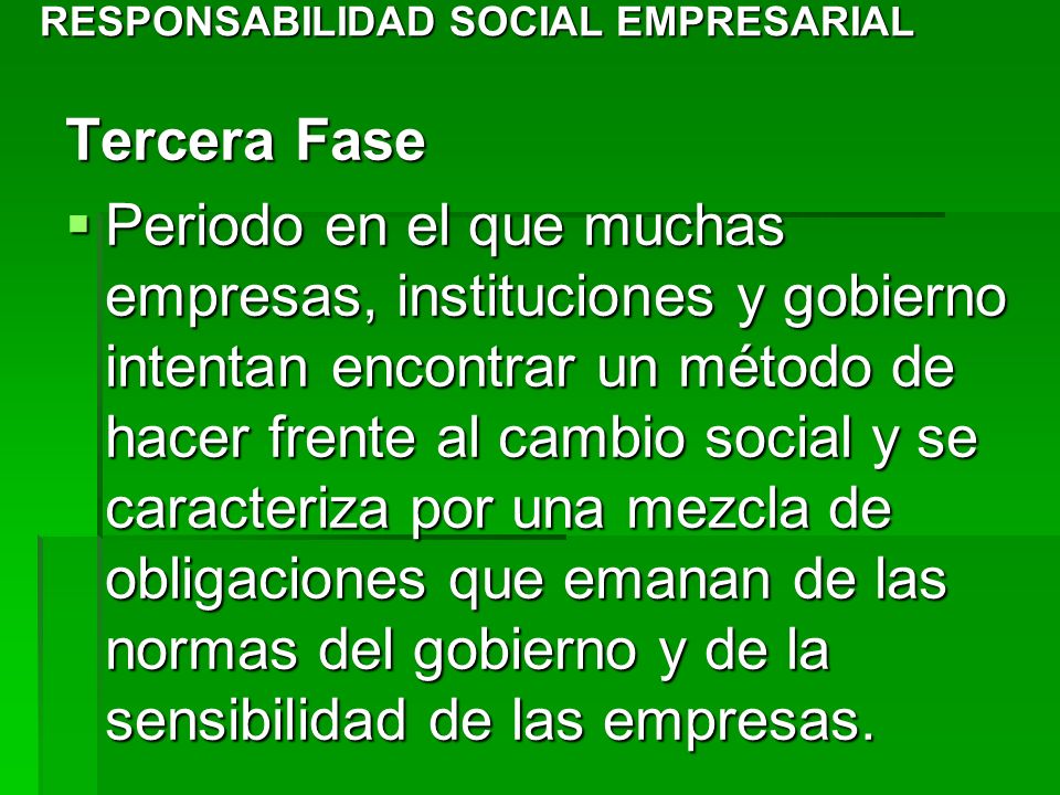RESPONSABILIDAD SOCIAL EMPRESARIAL