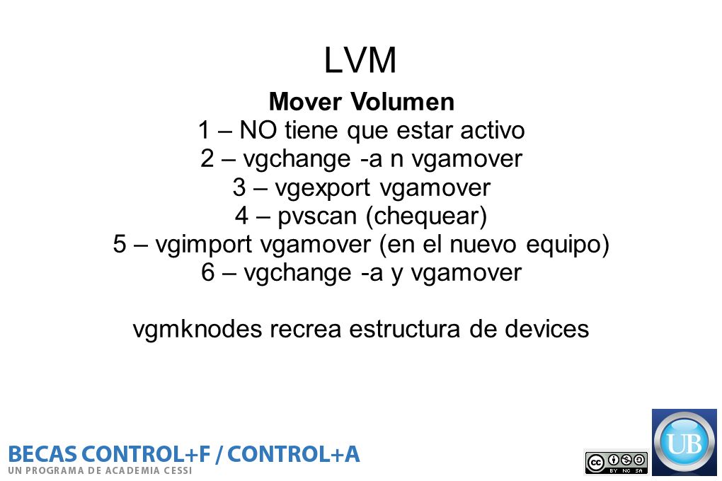 LVM Mover Volumen 1 – NO tiene que estar activo