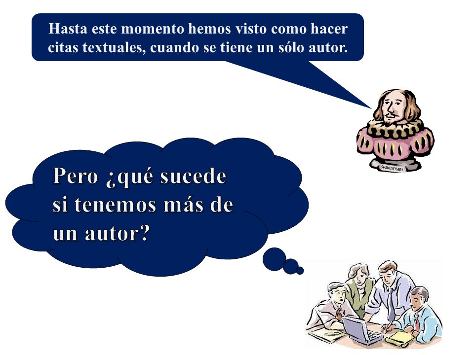 Pero ¿qué sucede si tenemos más de un autor