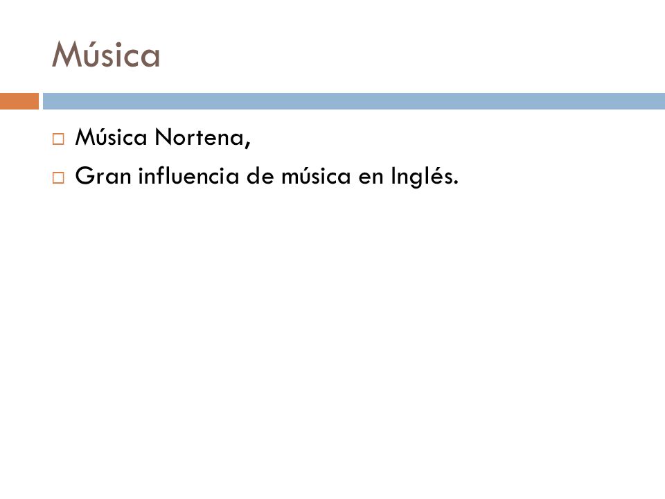 Música Música Nortena, Gran influencia de música en Inglés.