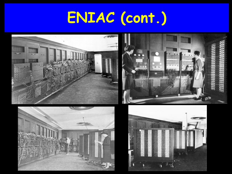 ENIAC (cont.)