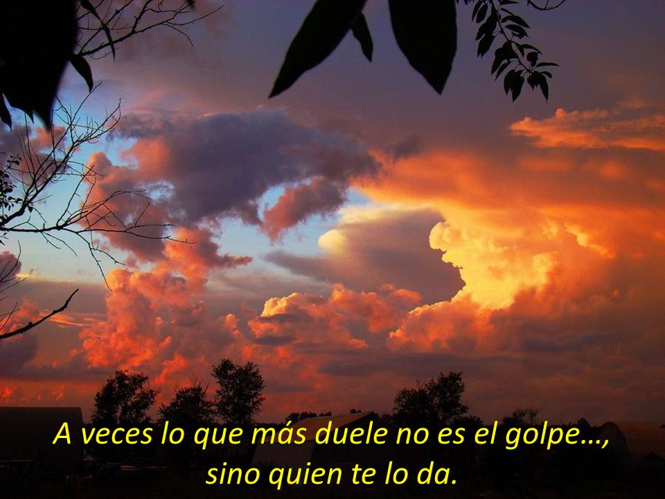 A veces lo que más duele no es el golpe…, sino quien te lo da.