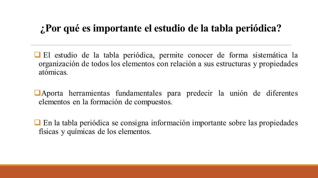 ¿Por qué es importante el estudio de la tabla periódica