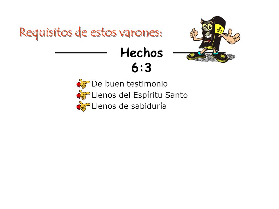 Requisitos de estos varones: