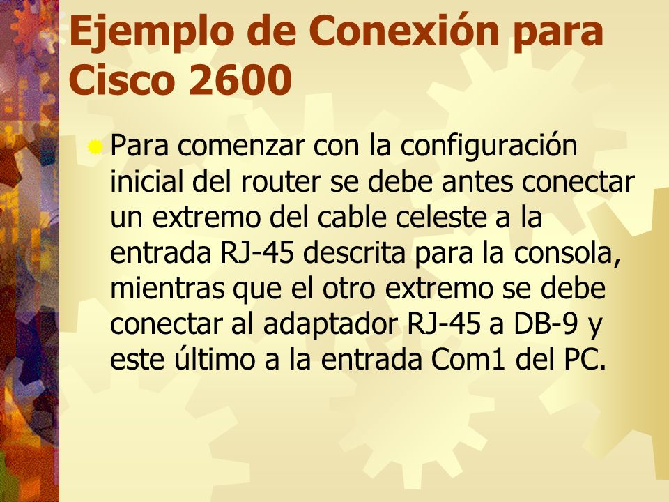 Ejemplo de Conexión para Cisco 2600
