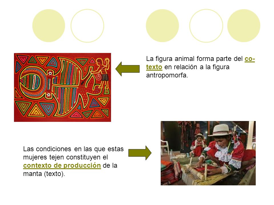 La figura animal forma parte del co-texto en relación a la figura antropomorfa.