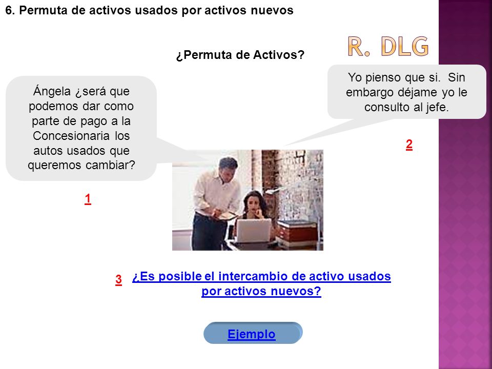 ¿Es posible el intercambio de activo usados por activos nuevos