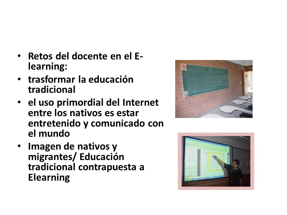 Retos del docente en el E-learning: