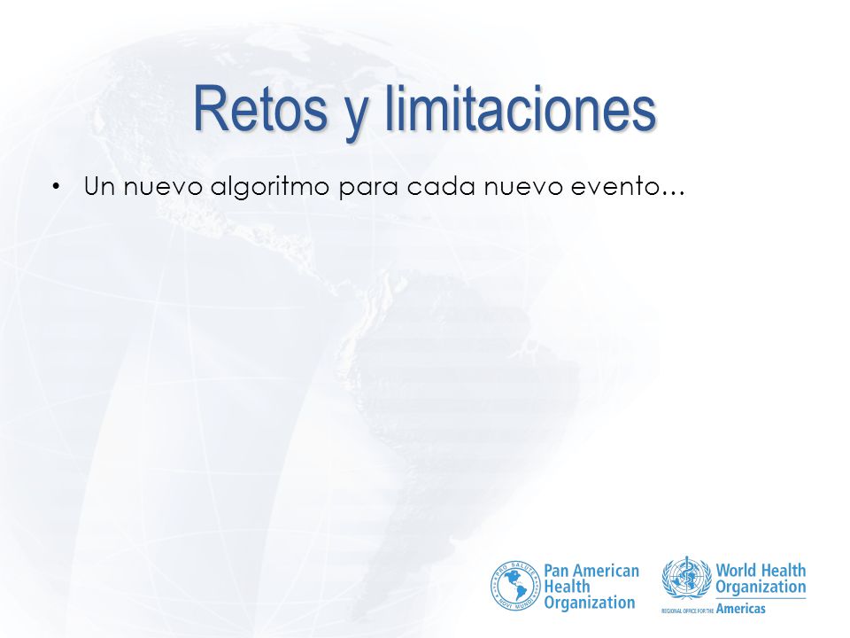 Retos y limitaciones Algoritmo consenso Objetivo de la vigilancia