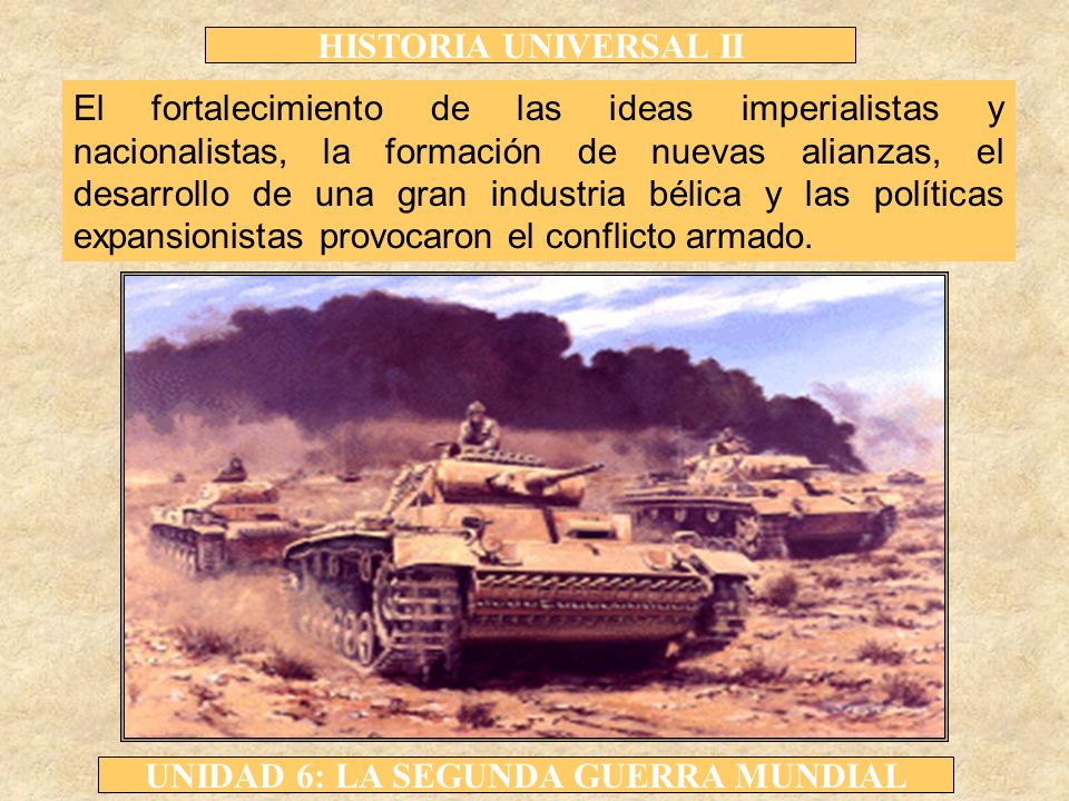 El fortalecimiento de las ideas imperialistas y nacionalistas, la formación de nuevas alianzas, el desarrollo de una gran industria bélica y las políticas expansionistas provocaron el conflicto armado.