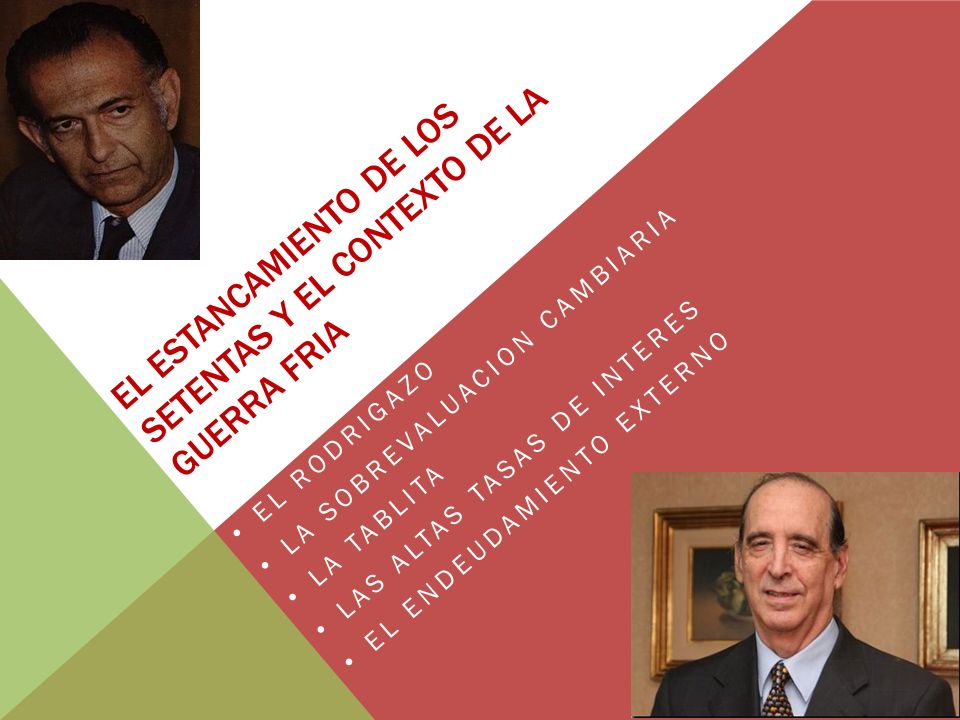 EL ESTANCAMIENTO DE LOS SETENTAS Y EL CONTEXTO DE LA GUERRA FRIA