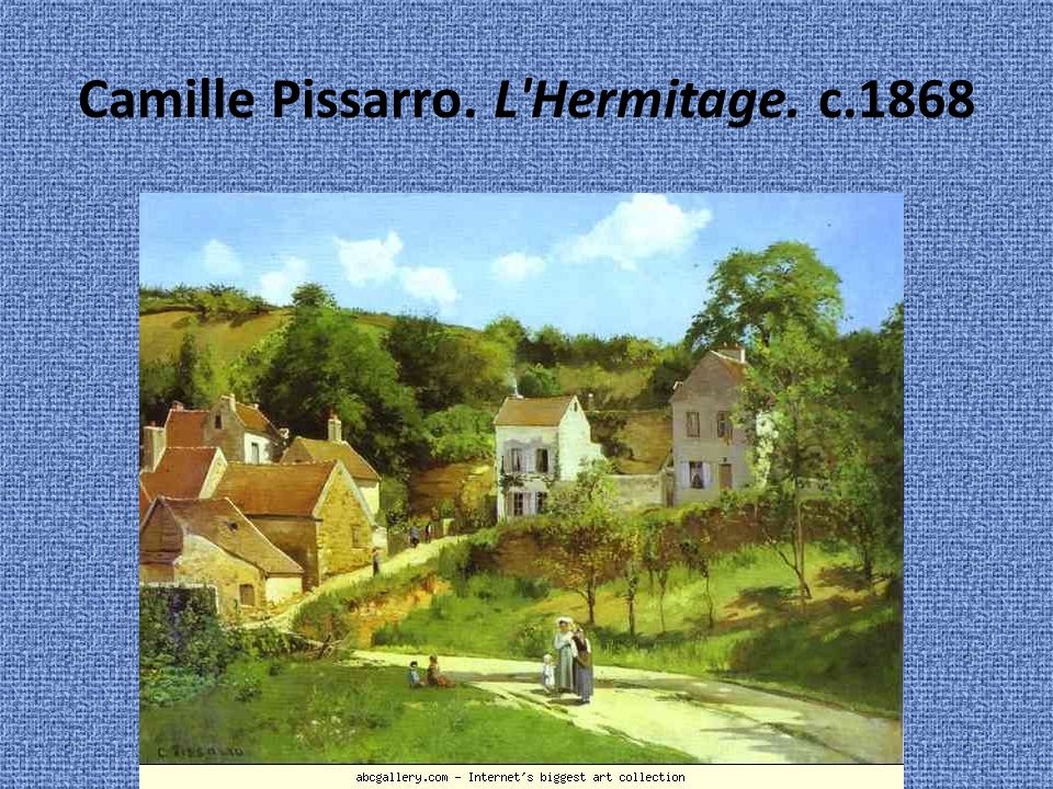 Camille Pissarro. L Hermitage. c.1868