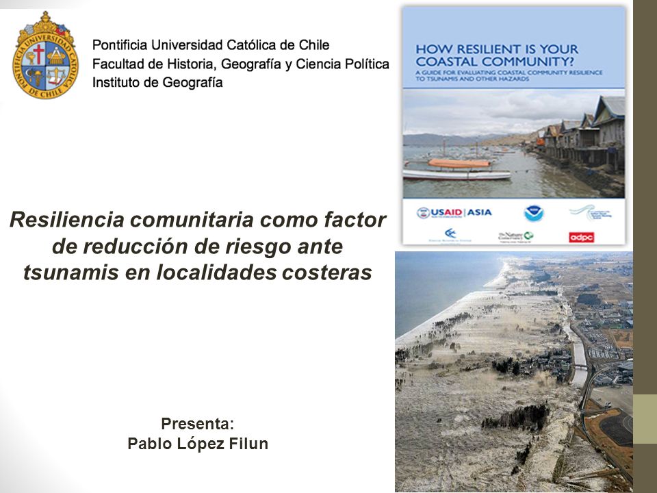 Resiliencia comunitaria como factor de reducción de riesgo ante tsunamis en localidades costeras