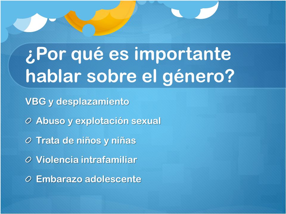¿Por qué es importante hablar sobre el género