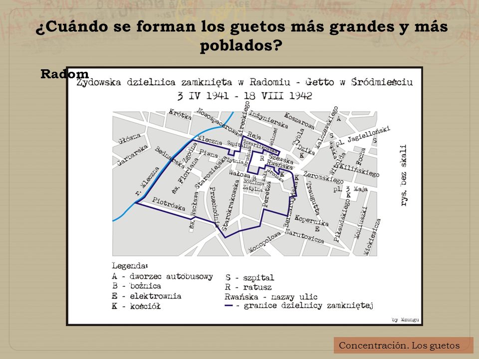 ¿Cuándo se forman los guetos más grandes y más poblados