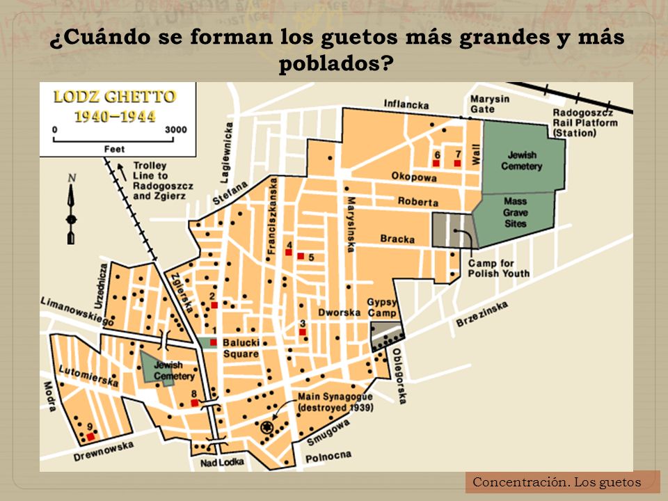 ¿Cuándo se forman los guetos más grandes y más poblados