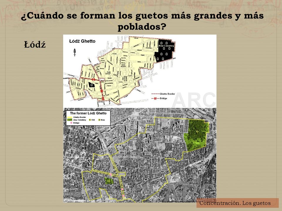 ¿Cuándo se forman los guetos más grandes y más poblados