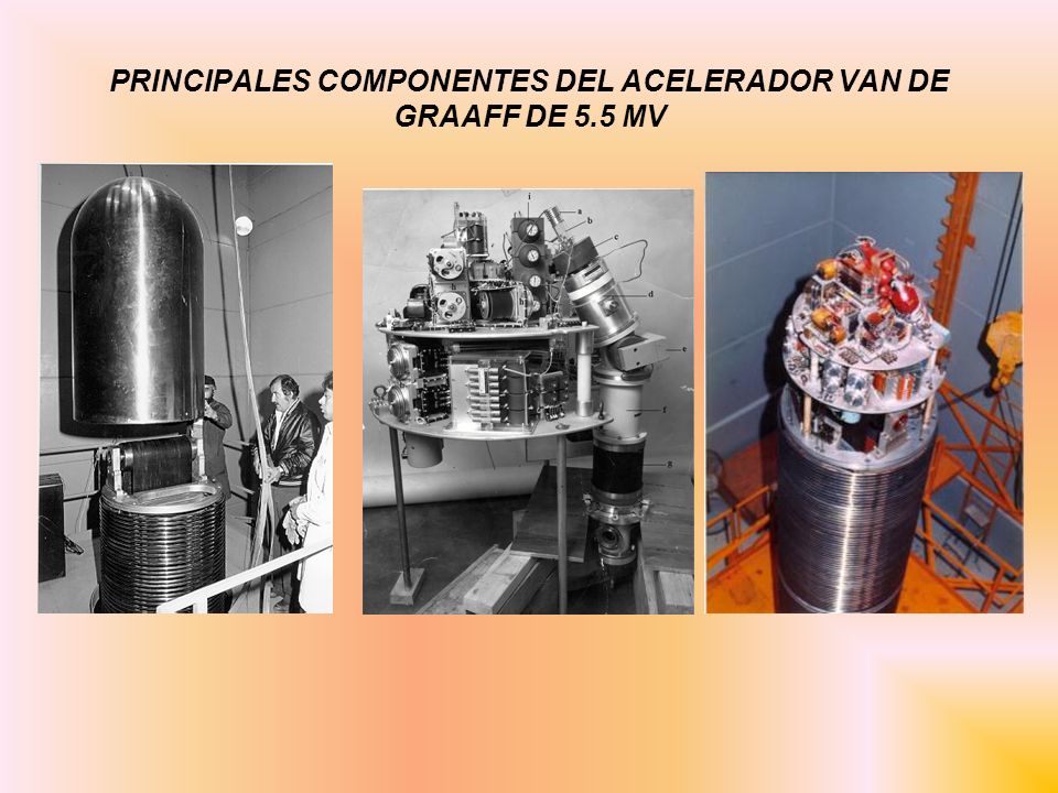 PRINCIPALES COMPONENTES DEL ACELERADOR VAN DE GRAAFF DE 5.5 MV