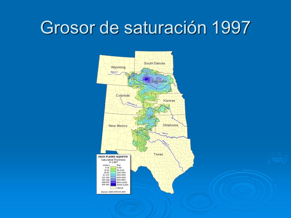 Grosor de saturación 1997