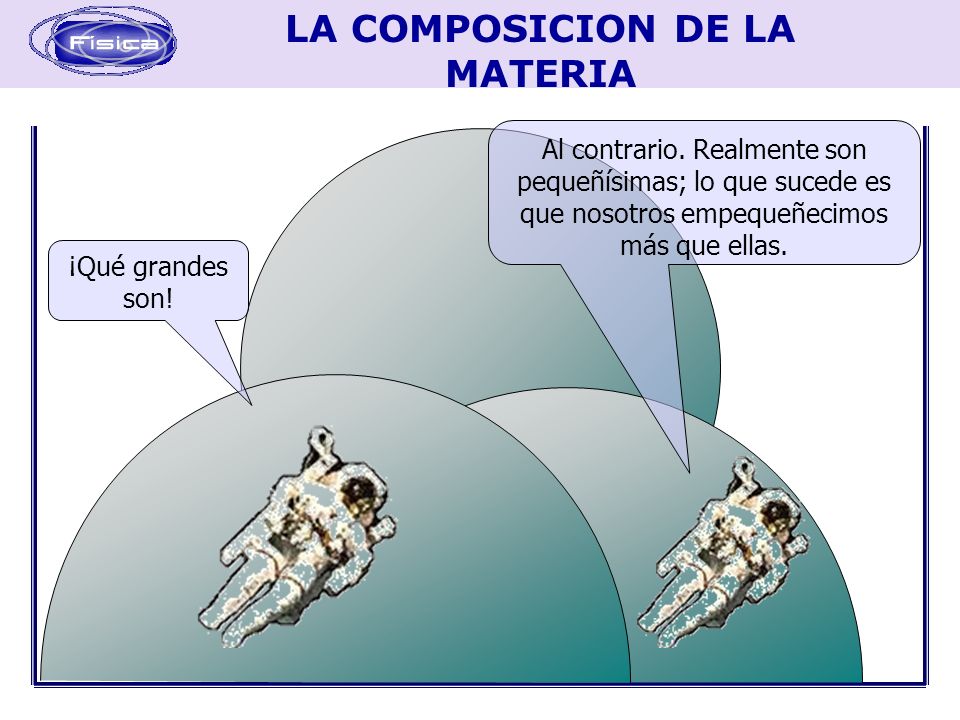 Al contrario. Realmente son pequeñísimas; lo que sucede es que nosotros empequeñecimos más que ellas.