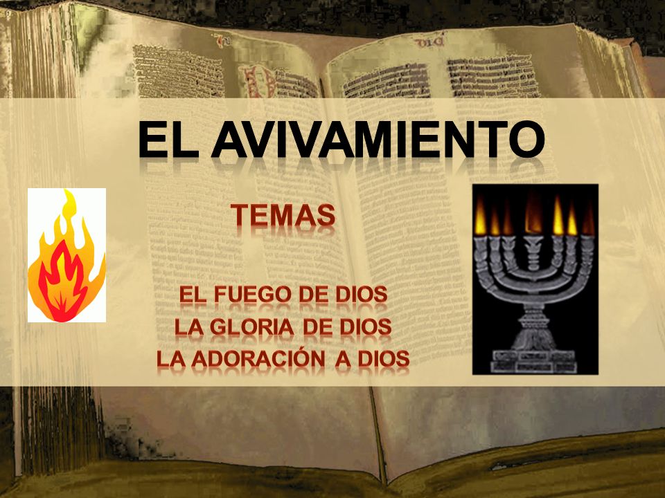 Temas El Fuego de Dios La Gloria de Dios La Adoración a Dios