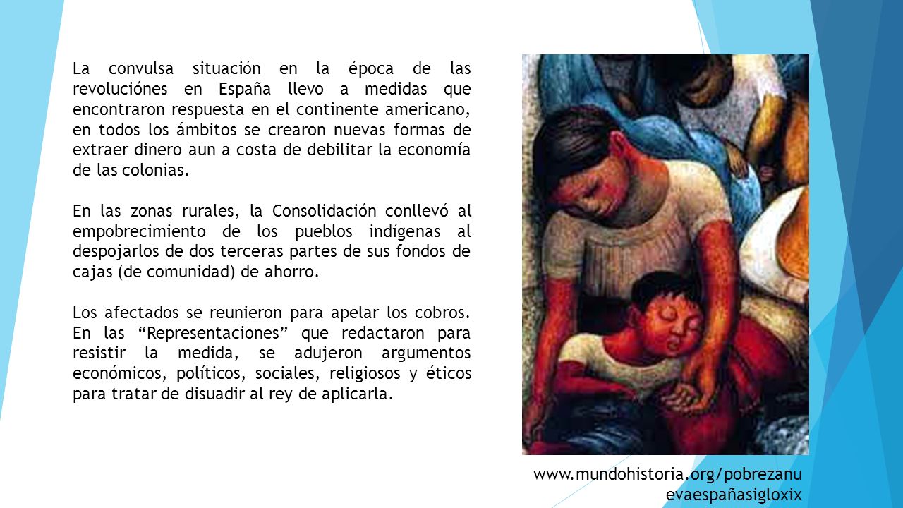 La convulsa situación en la época de las revoluciónes en España llevo a medidas que encontraron respuesta en el continente americano, en todos los ámbitos se crearon nuevas formas de extraer dinero aun a costa de debilitar la economía de las colonias.