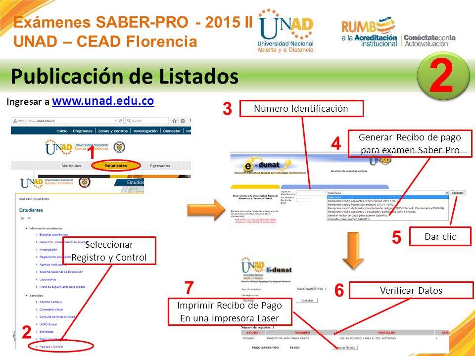 2 Publicación de Listados