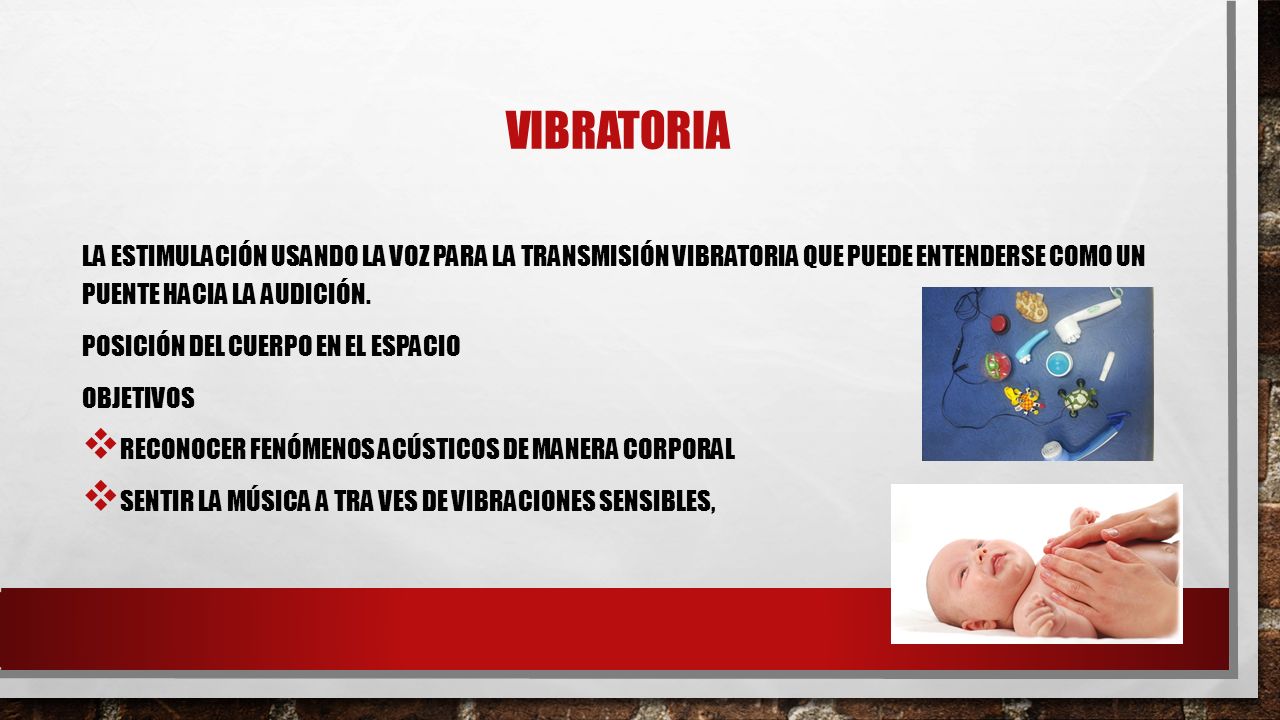 vibratoria La estimulación Usando la voz para la transmisión vibratoria que puede entenderse como un puente hacia la audición.
