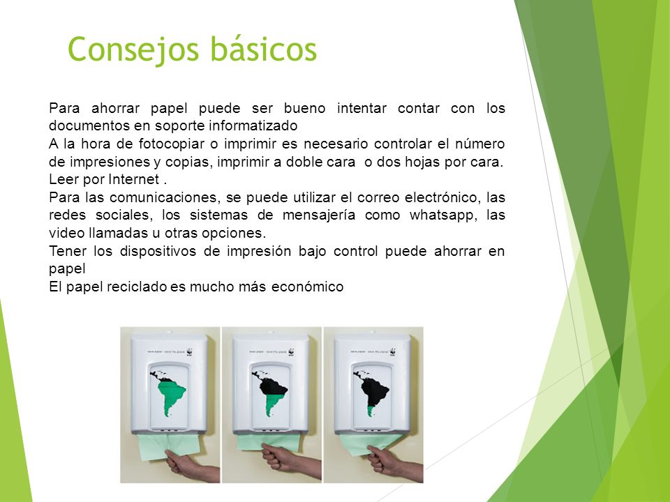 Consejos básicos Para ahorrar papel puede ser bueno intentar contar con los documentos en soporte informatizado