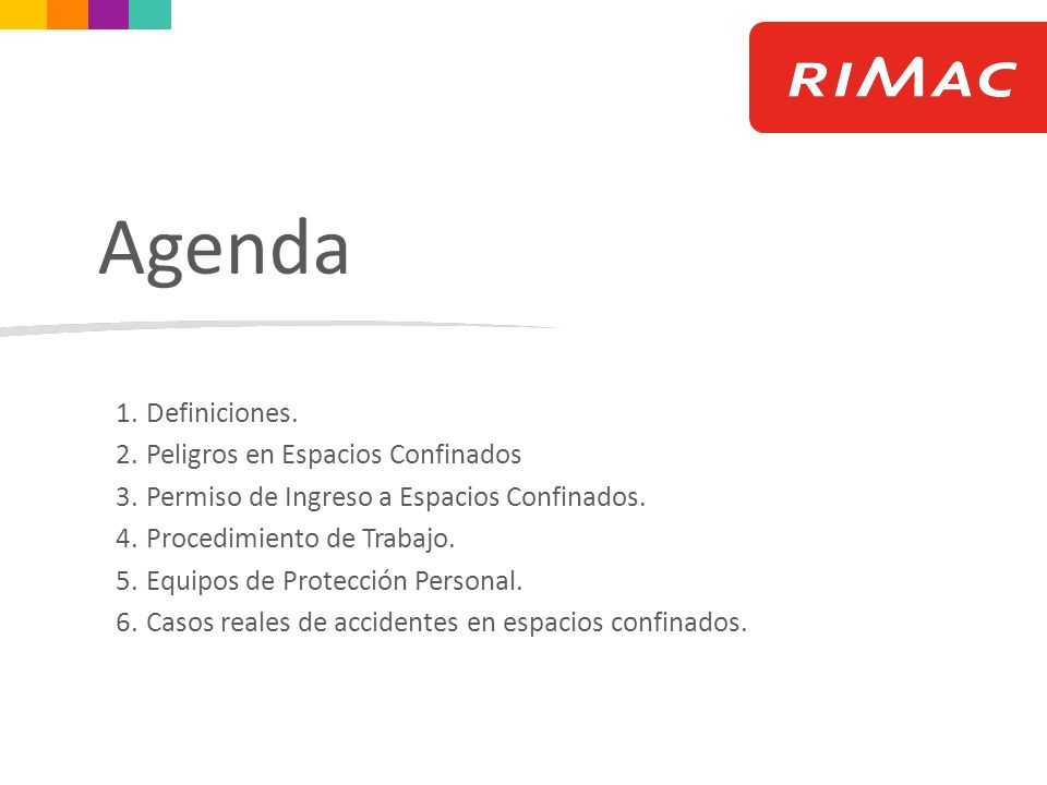 Definiciones. Peligros en Espacios Confinados. Permiso de Ingreso a Espacios Confinados. Procedimiento de Trabajo.