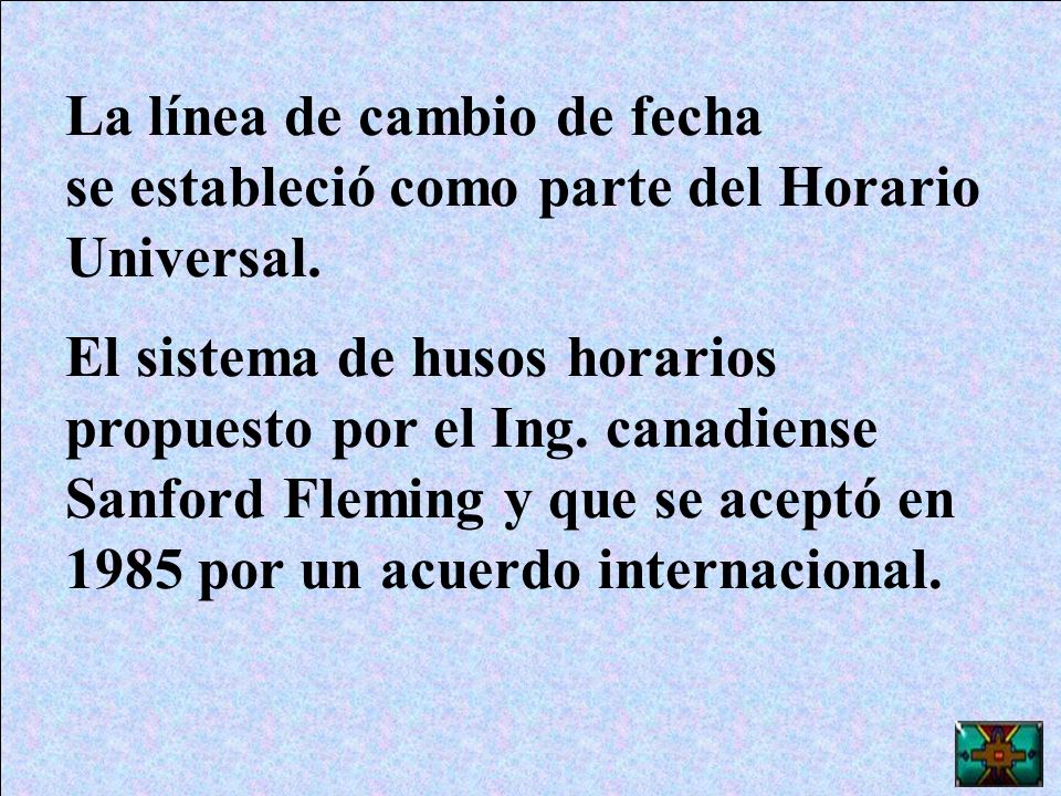 La línea de cambio de fecha