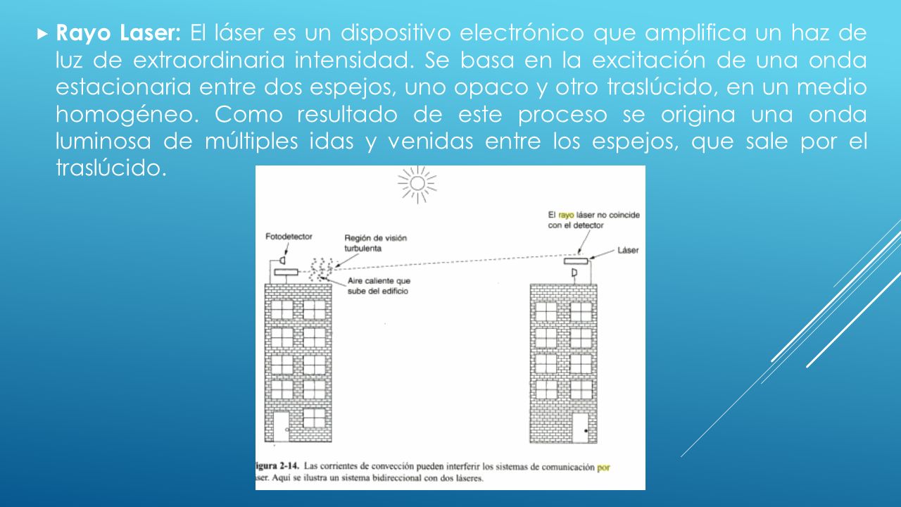 Rayo Laser: El láser es un dispositivo electrónico que amplifica un haz de luz de extraordinaria intensidad.
