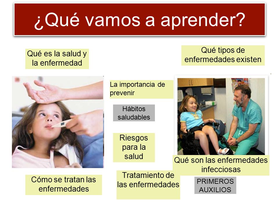 ¿Qué vamos a aprender Qué tipos de enfermedades existen