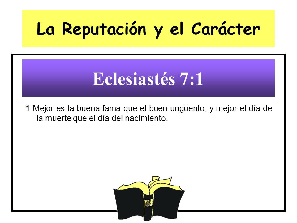La Reputación y el Carácter