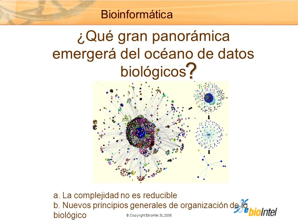 ¿Qué gran panorámica emergerá del océano de datos biológicos