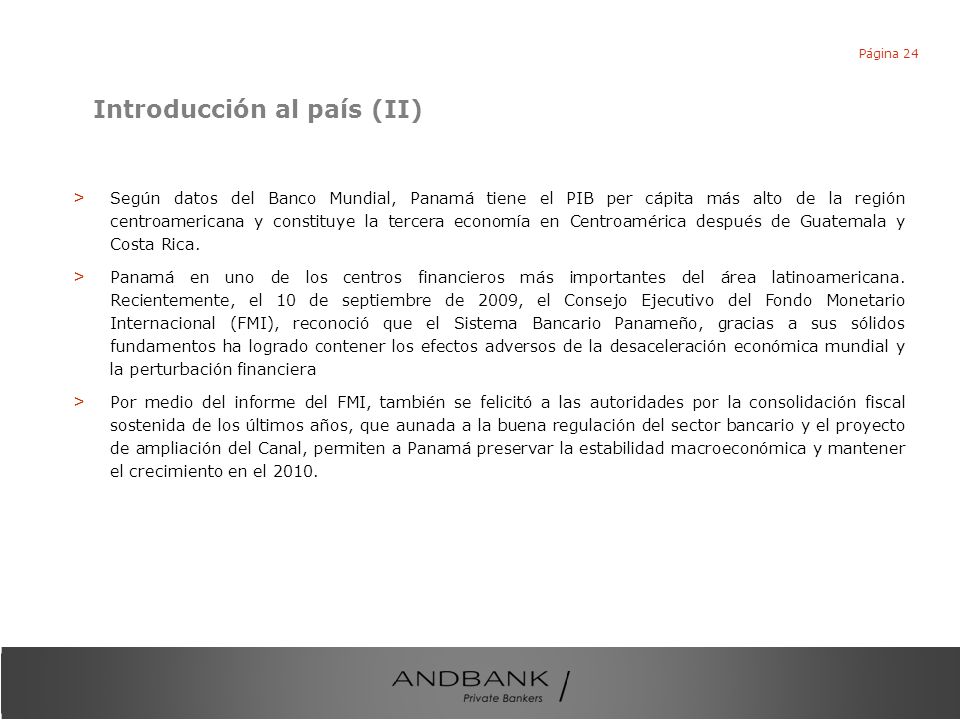 Introducción al país (II)