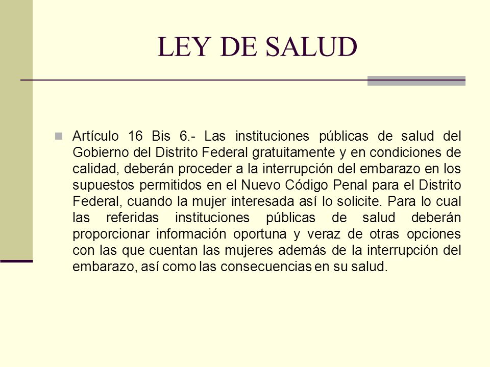 LEY DE SALUD