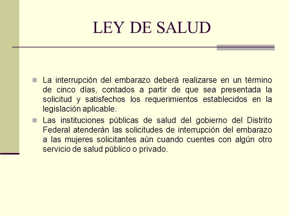 LEY DE SALUD