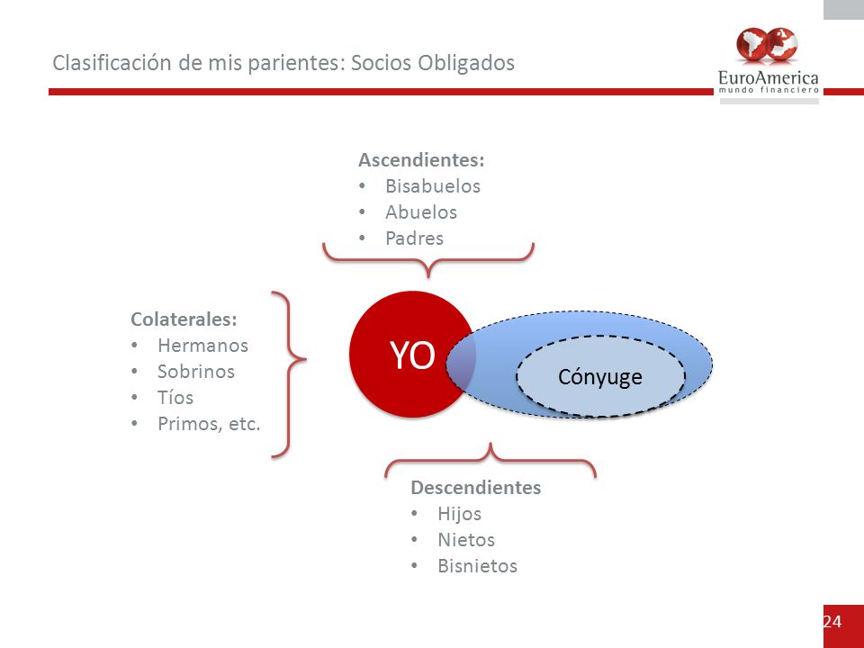 YO Clasificación de mis parientes: Socios Obligados Cónyuge
