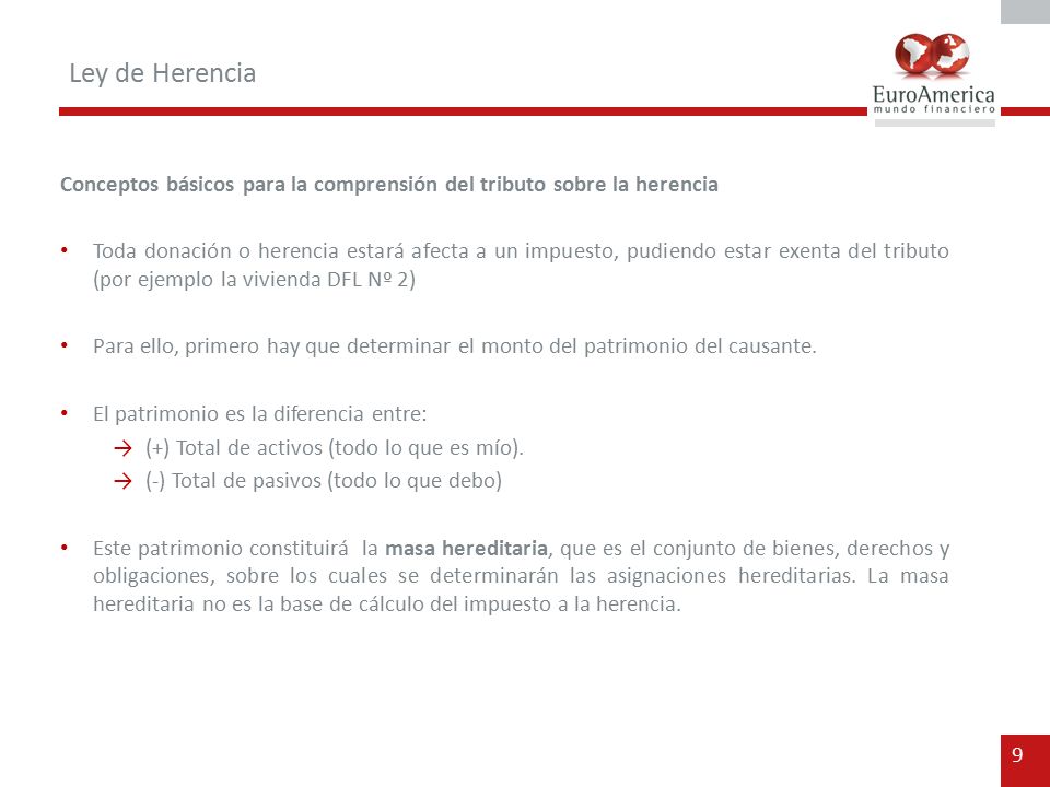Ley de Herencia Conceptos básicos para la comprensión del tributo sobre la herencia.