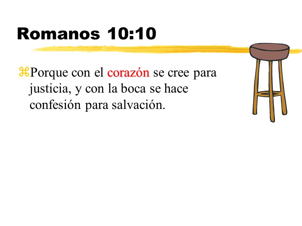 Romanos 10:10 Porque con el corazón se cree para justicia, y con la boca se hace confesión para salvación.