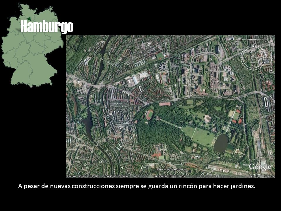 Hamburgo A pesar de nuevas construcciones siempre se guarda un rincón para hacer jardines.
