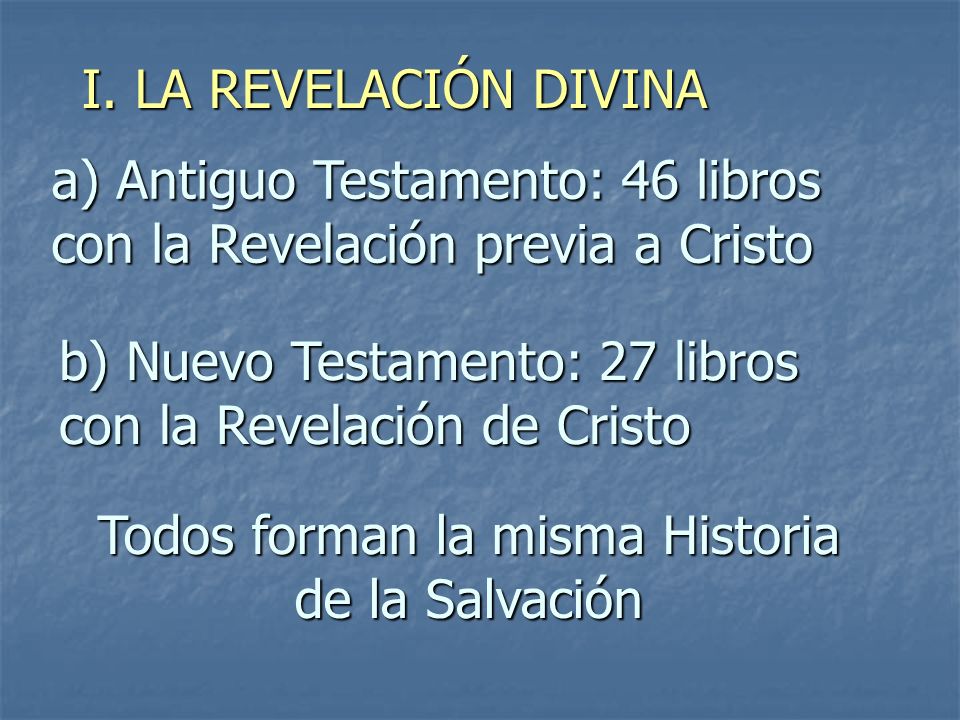Todos forman la misma Historia de la Salvación