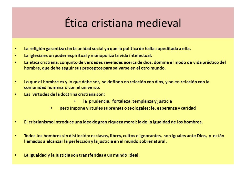 Ética cristiana medieval