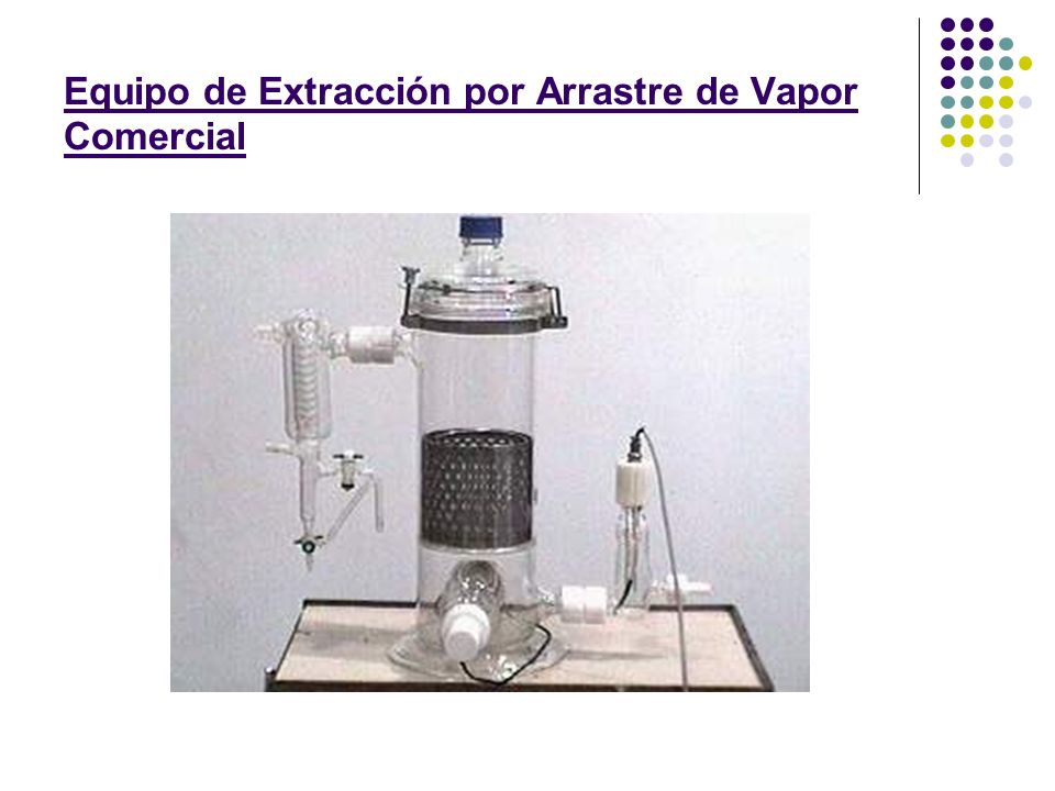 Equipo de Extracción por Arrastre de Vapor Comercial