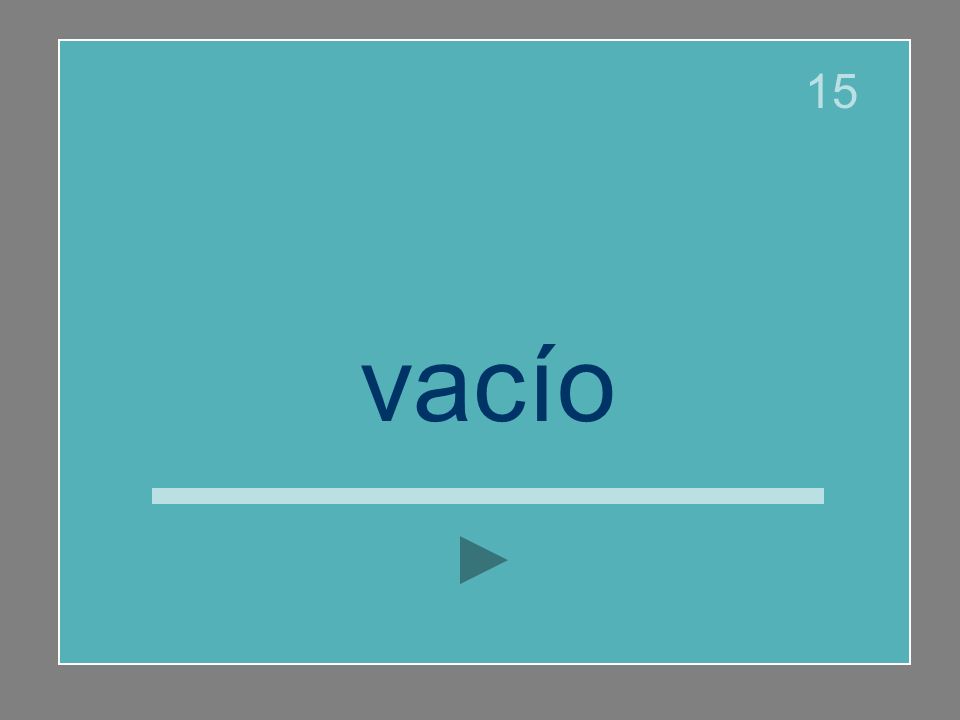 15 vacío