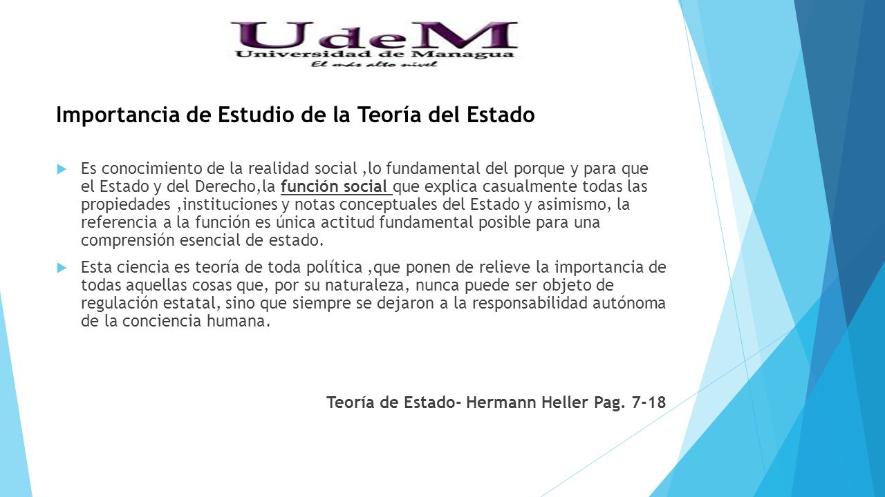 Importancia de Estudio de la Teoría del Estado