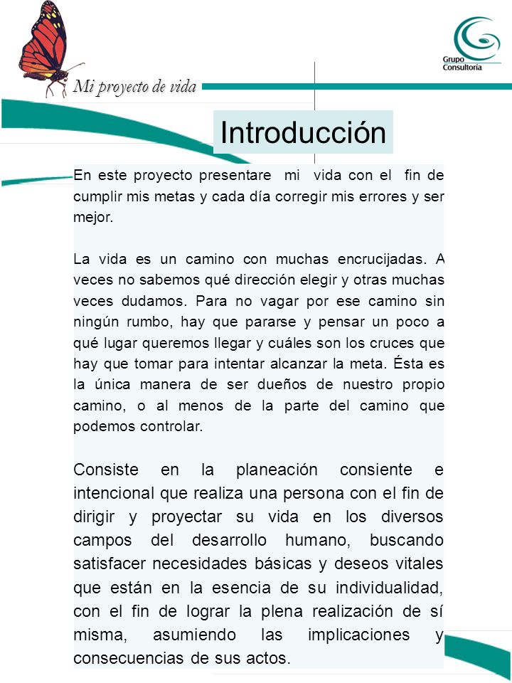 Introducción En este proyecto presentare mi vida con el fin de cumplir mis metas y cada día corregir mis errores y ser mejor.