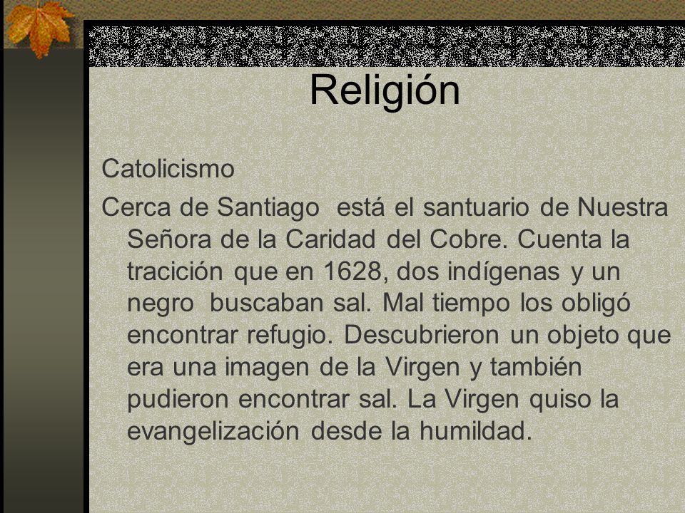 Religión Catolicismo.