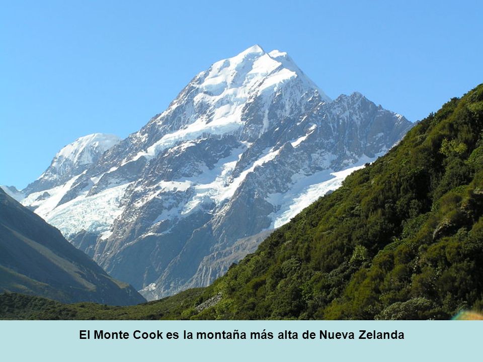 El Monte Cook es la montaña más alta de Nueva Zelanda